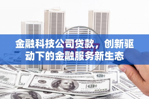 岢岚金融科技公司贷款，创新驱动下的金融服务新生态