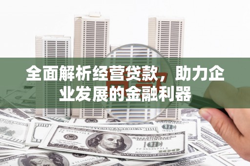 江东全面解析经营贷款，助力企业发展的金融利器