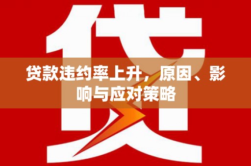 丹巴贷款违约率上升，原因、影响与应对策略