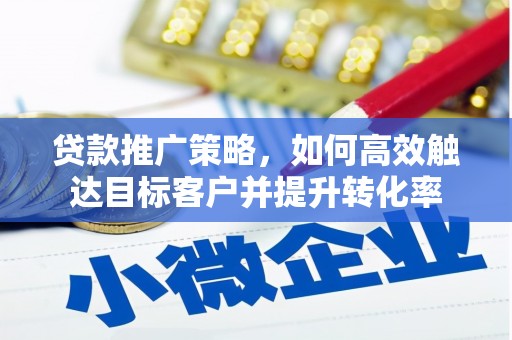 惠来贷款推广策略，如何高效触达目标客户并提升转化率