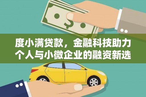 太和度小满贷款，金融科技助力个人与小微企业的融资新选择