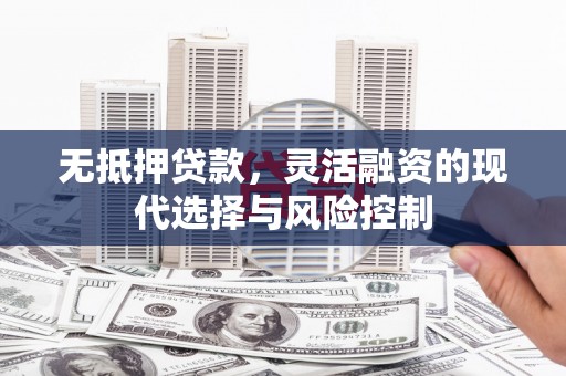 叶县无抵押贷款，灵活融资的现代选择与风险控制