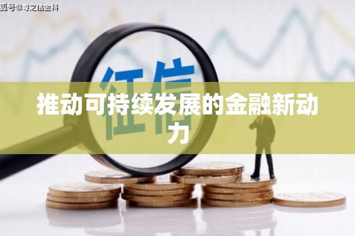 池上推动可持续发展的金融新动力