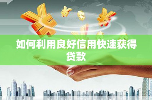 普湾新区如何利用良好信用快速获得贷款