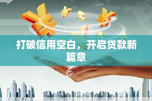 金乡打破信用空白，开启贷款新篇章